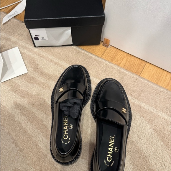 CHANEL Shoes - CHANEL Black Loafers